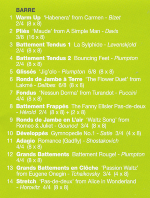 Barre
                  contents